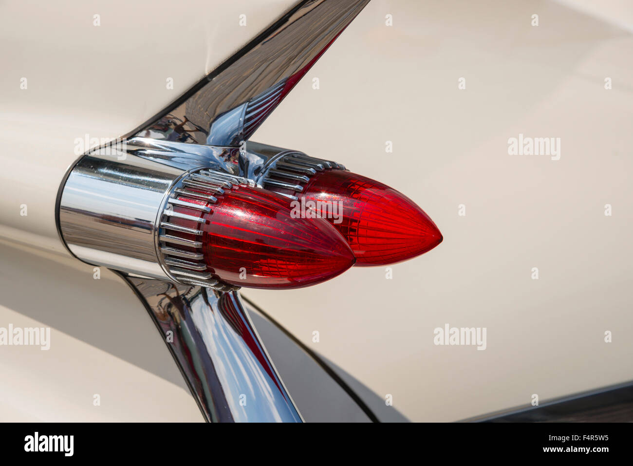 In 1959, construction year, convertible, Cadillac, Convertible, fin, vintage, back lights, car, automobile, Stock Photo