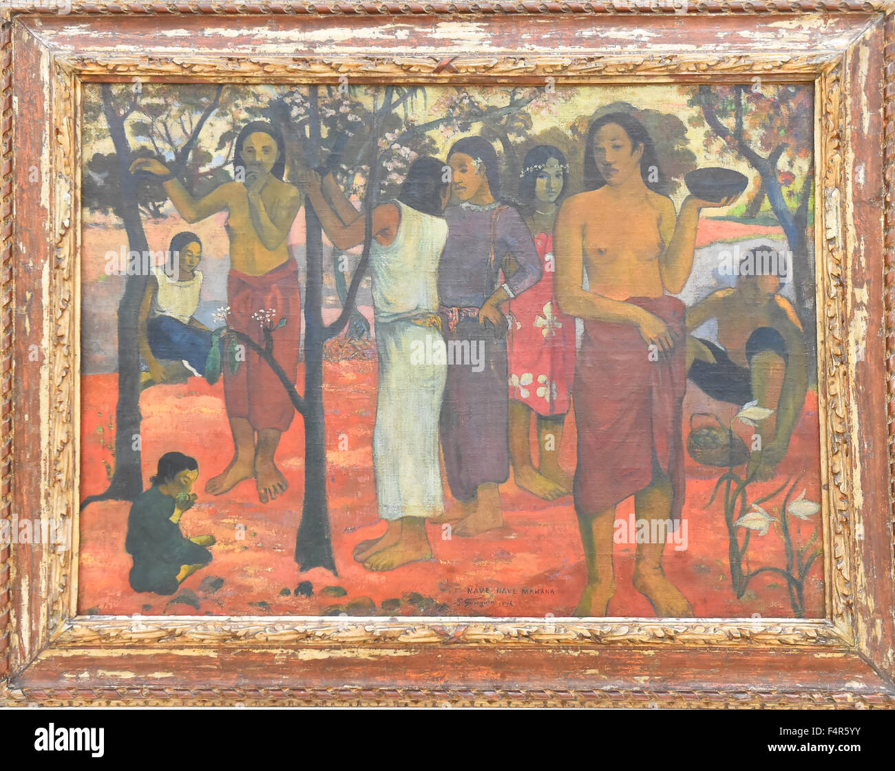 Basel, museum Beyeler, painting, art, exhibit, Tahiti, Paul Gauguin, Gauguin, Stock Photo