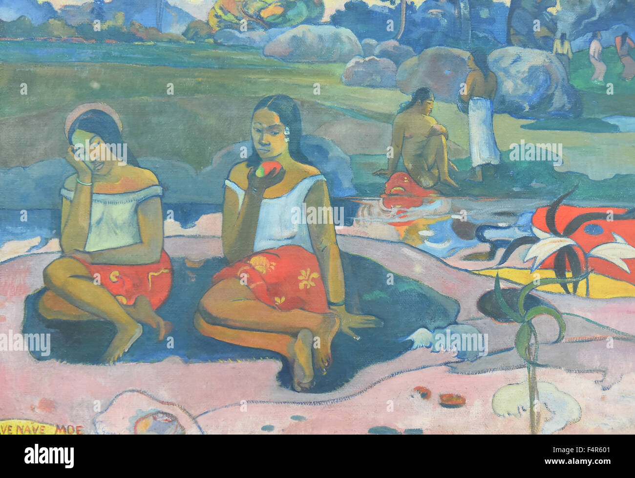 Basel, museum Beyeler, painting, art, exhibit, Tahiti, Paul Gauguin, Gauguin, Stock Photo