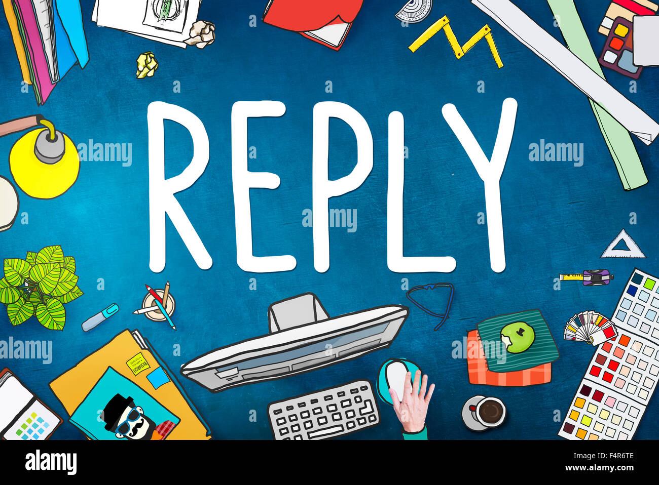 Reply Feedback Answers Information Questions Concept Stock Photo - Alamy