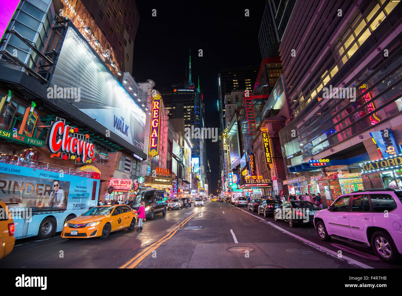Night time on 42nd Street, Midtown Manhattan New York City, USA Stock Photo Alamy Night time on 42nd Street, Midtown Manhattan New York City, USA Stock Photo Alamy