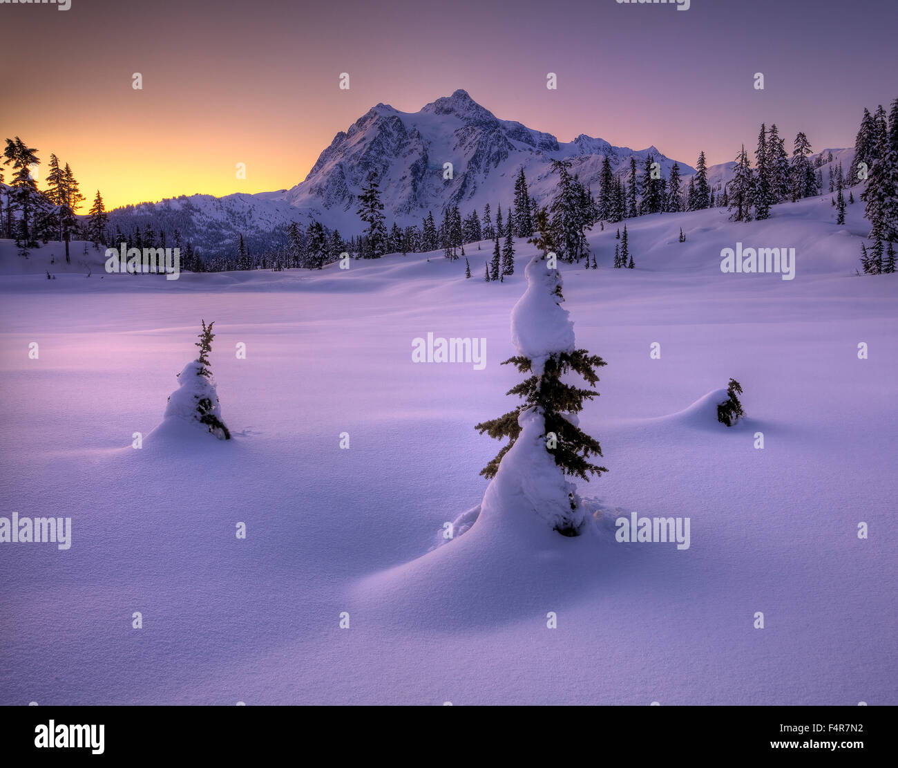Mount Shuksan, winter, mountains, cascades, Pacific Northwest