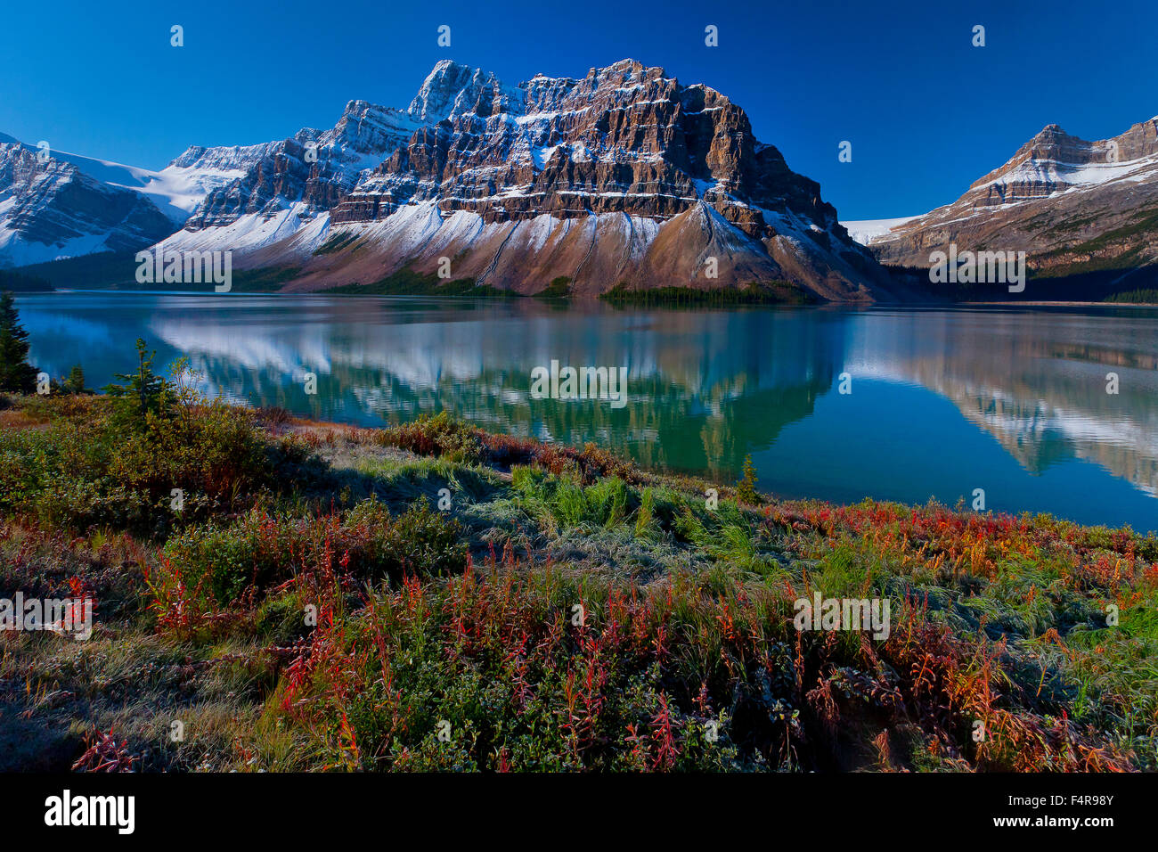 Canada, province, nature, landscape, Rockies, Canadian Rockies, mountains, lake, scenery, Alberta, Banff, National Park, Icefiel Stock Photo
