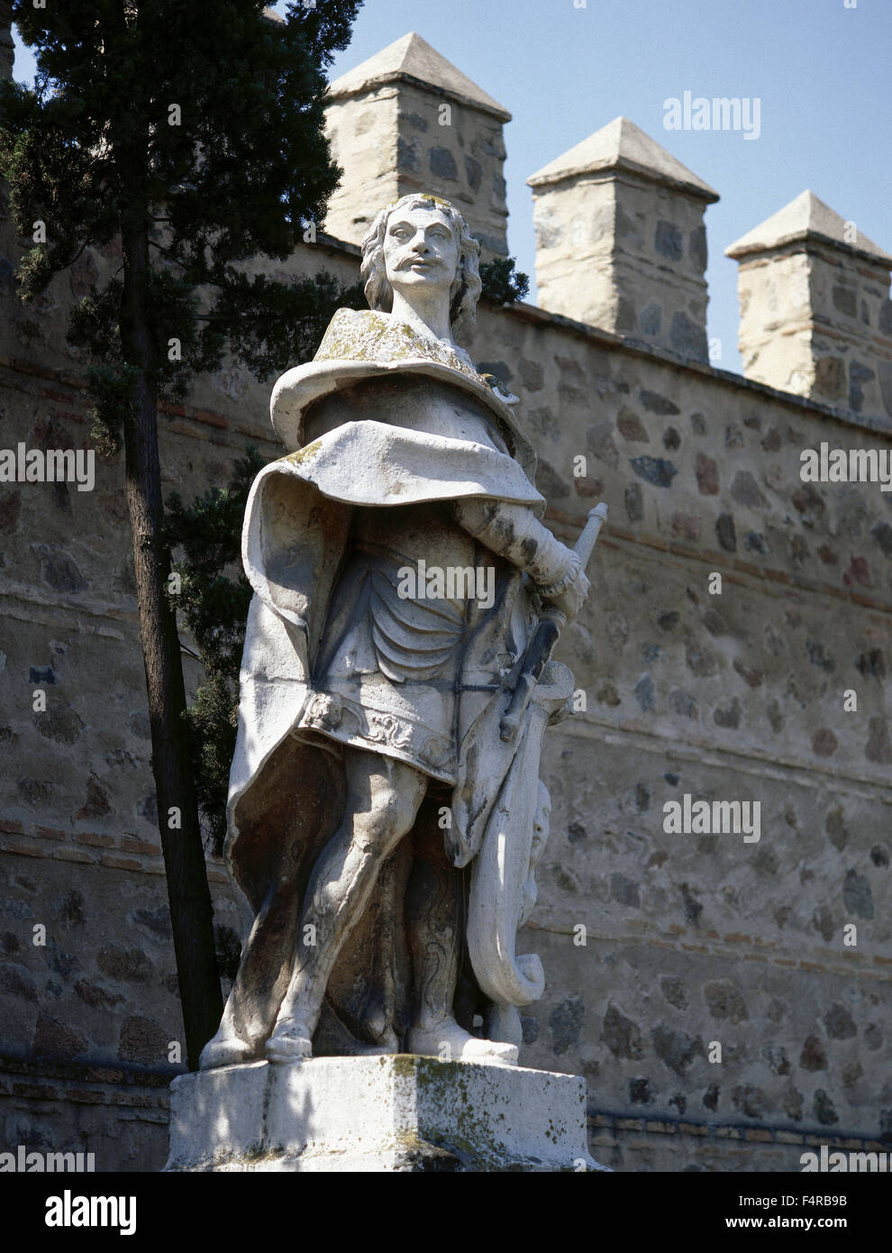Alfonso VI of Leon (1040-1109). King of Leon. Called the Brave. Statue by Felipe del Corral. 18th century. Toledo. Castile-La Mancha. Spain. Stock Photo