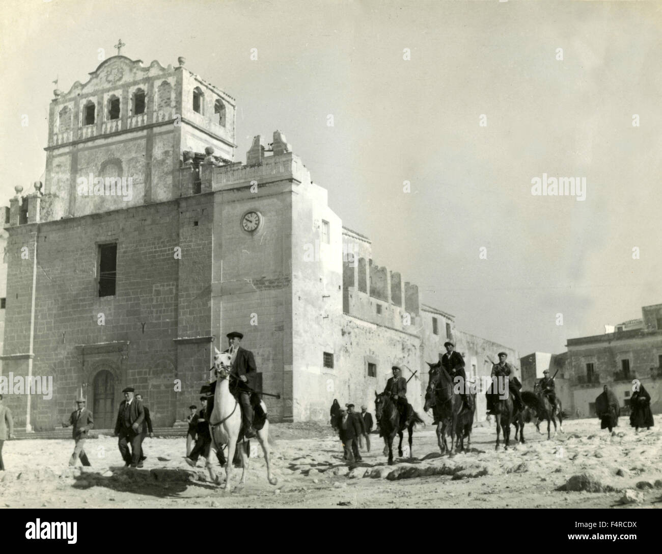 A scene from the film "in the name of the law" by Pietro Germi, Sciacca, Italy Stock Photo