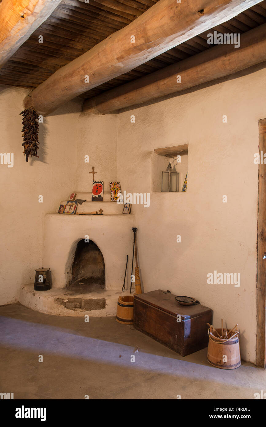 USA, UnitedStates, America, Southwest, Colorado, Otero County, Bent's Old Fort, National Historic Site, adobe, trading post, for Stock Photo