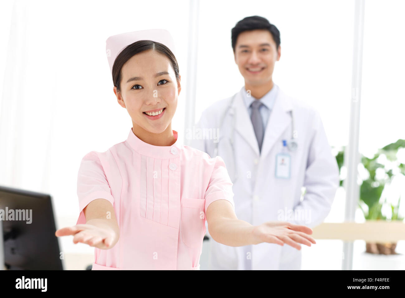 Health care workers in the Office Stock Photo Alamy