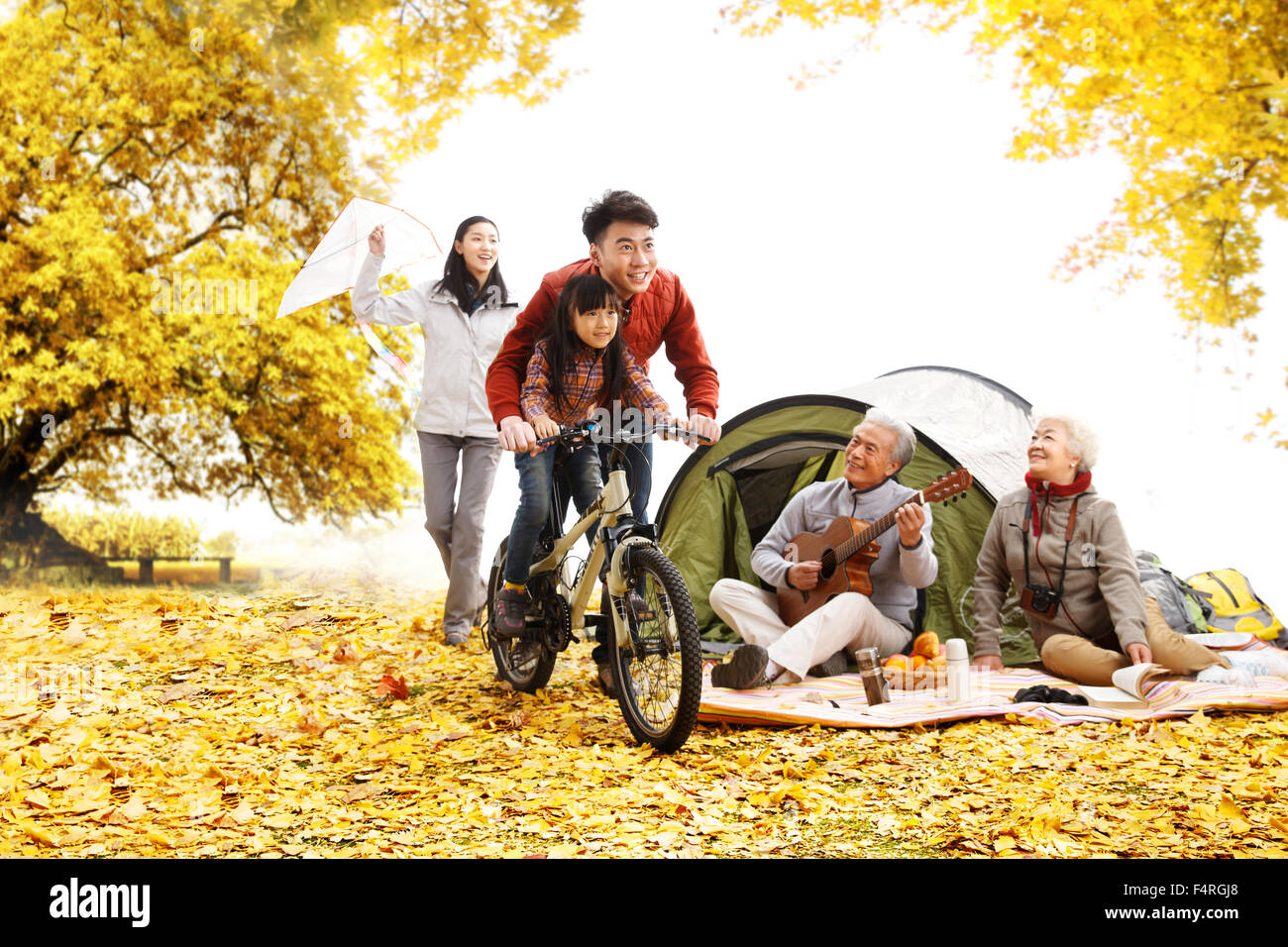 Happy family outing Stock Photo Alamy