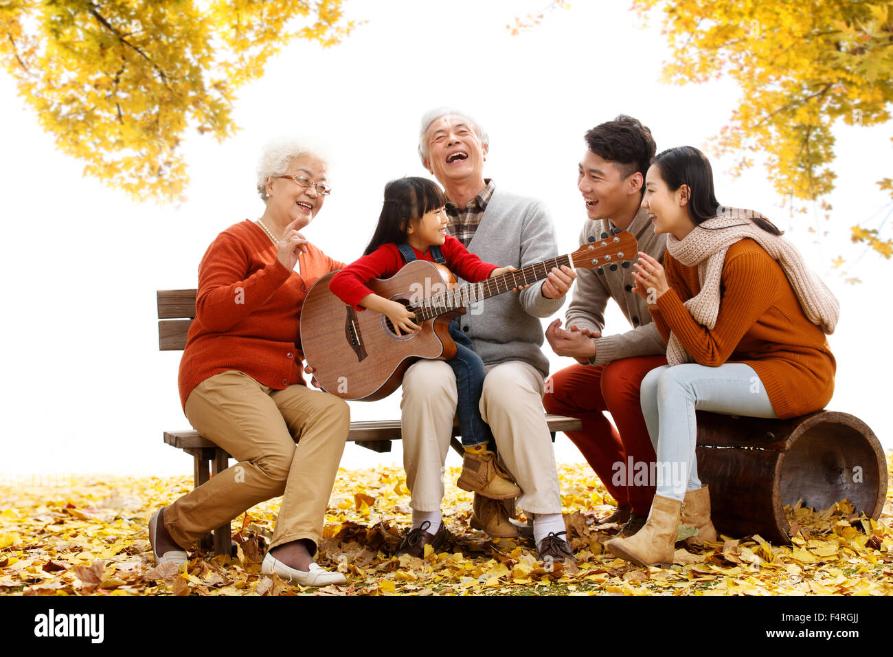 Happy family outing Stock Photo Alamy