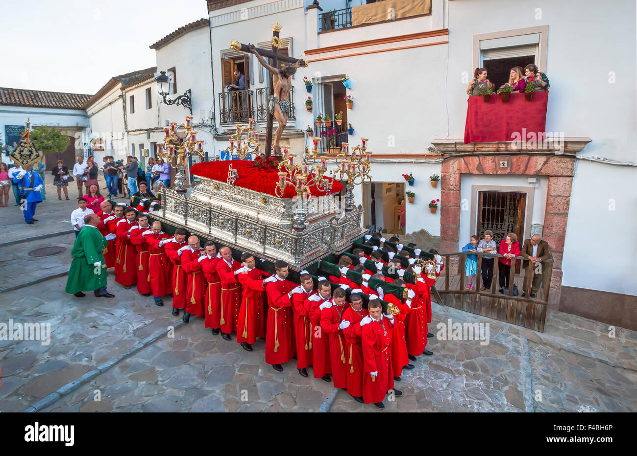 Andalusia, Region, Cadiz Province, Holy Thursday, Landscape, Olvera, town, Spain, Europe, architecture, celebration, church, col Stock Photo