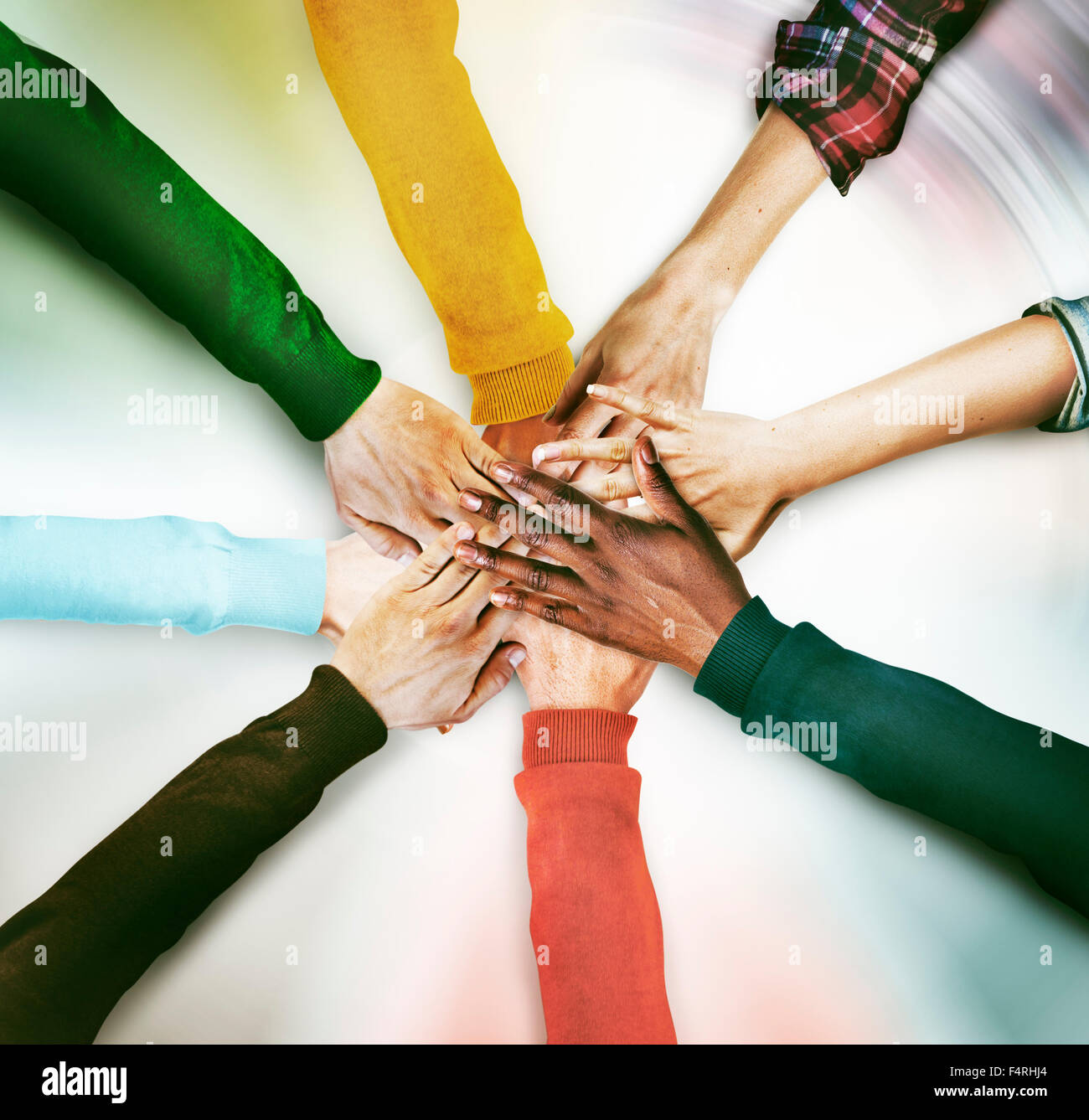 Group of Diverse Hands Together Joining Concept Stock Photo - Alamy