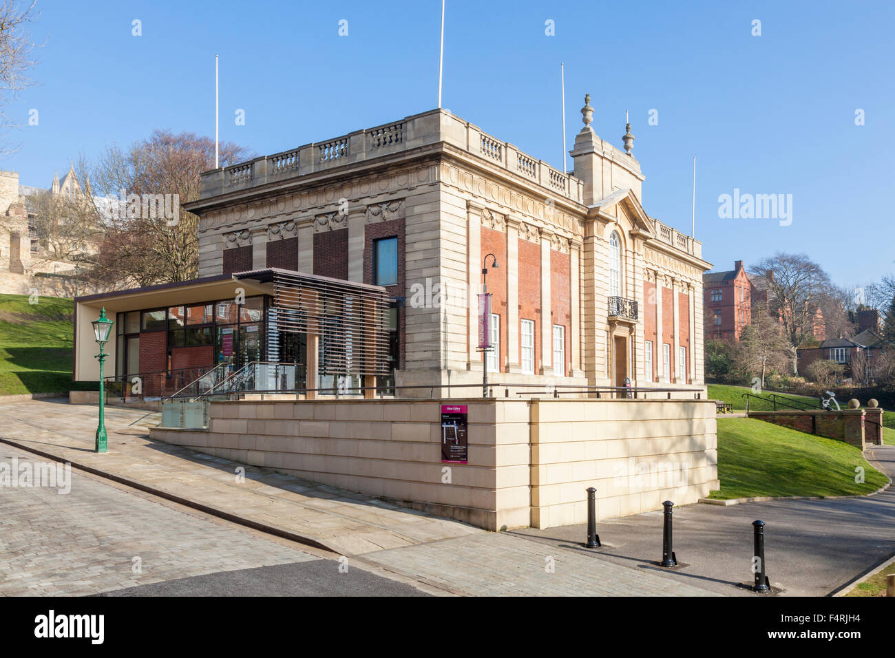 The Usher Gallery in Temple Gardens, Lincoln, England, UK Stock Photo