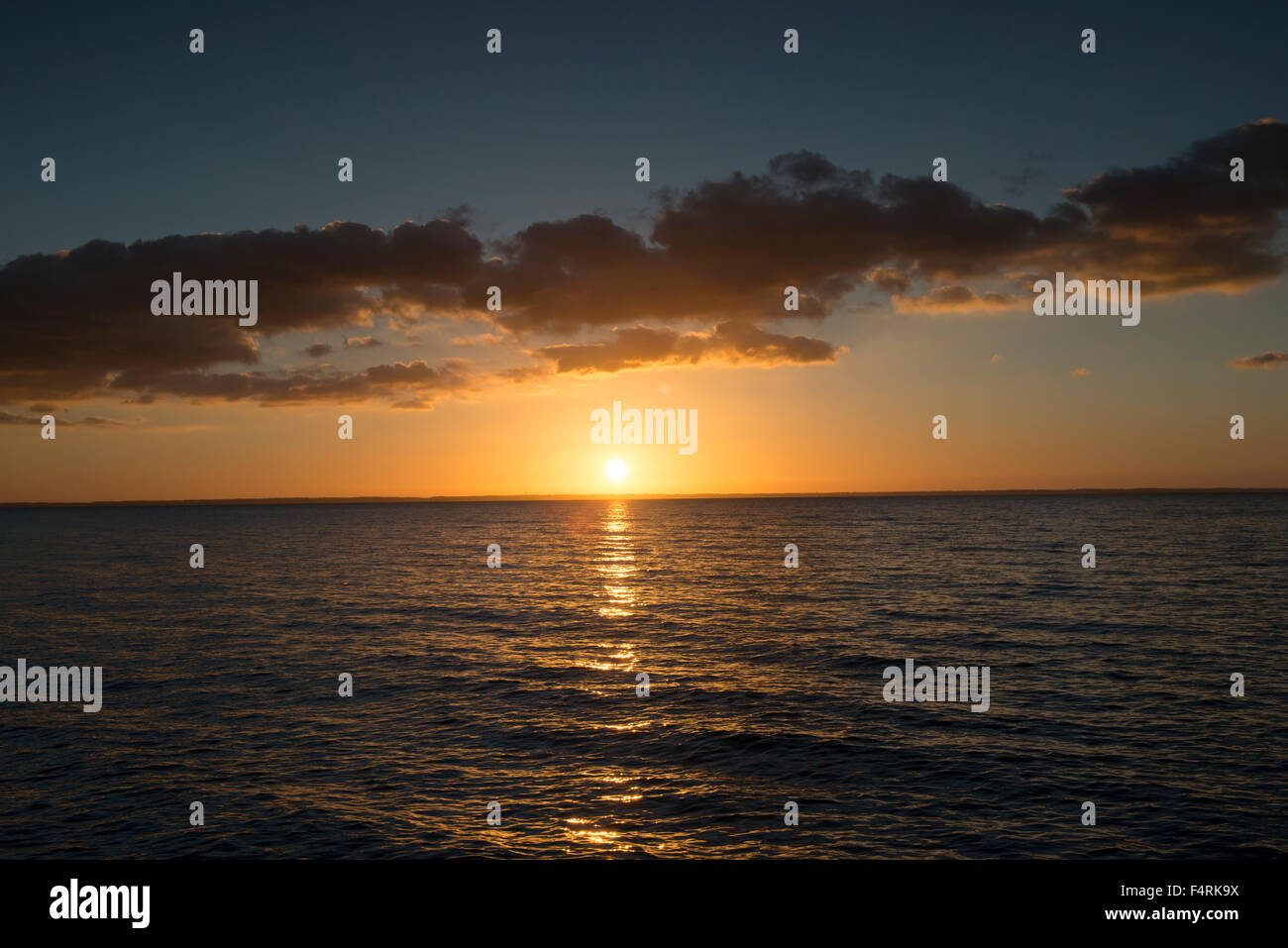 Sunset from Black Walnut Point Road on Tilghman Island, Talbot County