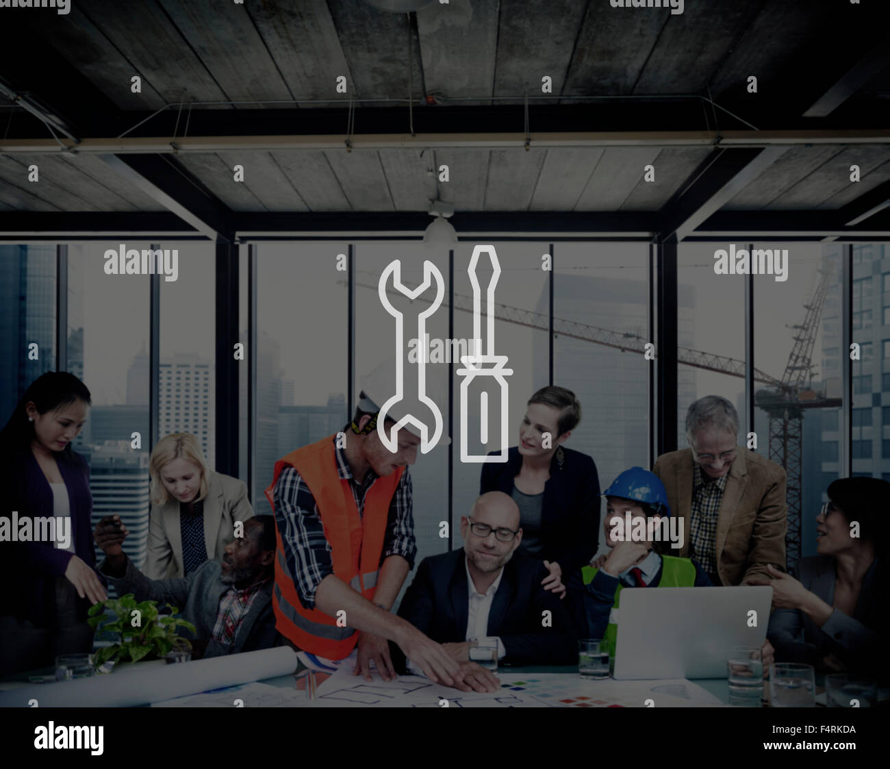 Mechanical Tools Equipment Engineering Service Concept Stock Photo - Alamy