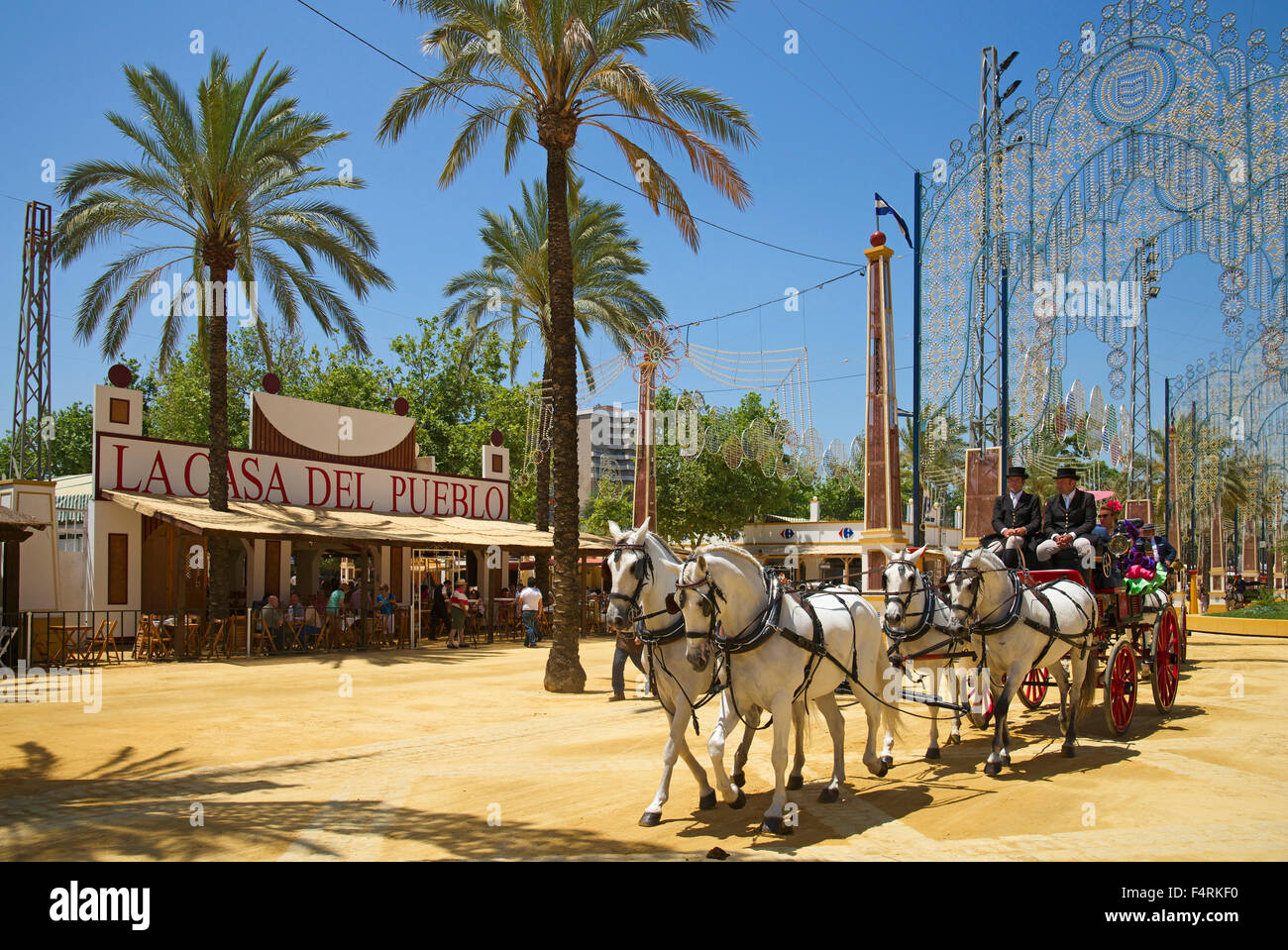 Andalusia, Spain, Europe, outside, day, Jerez de la Frontera, Costa de la Luz, Feria del Caballo, tradition, traditional, cultur Stock Photo