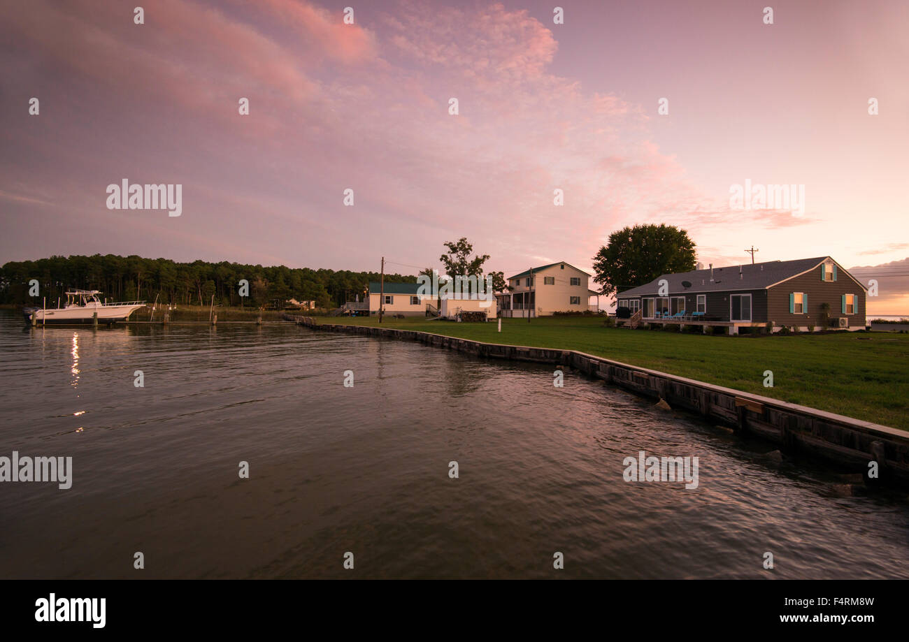Sunset over the Choptank River on Tilghman Island, Talbot County