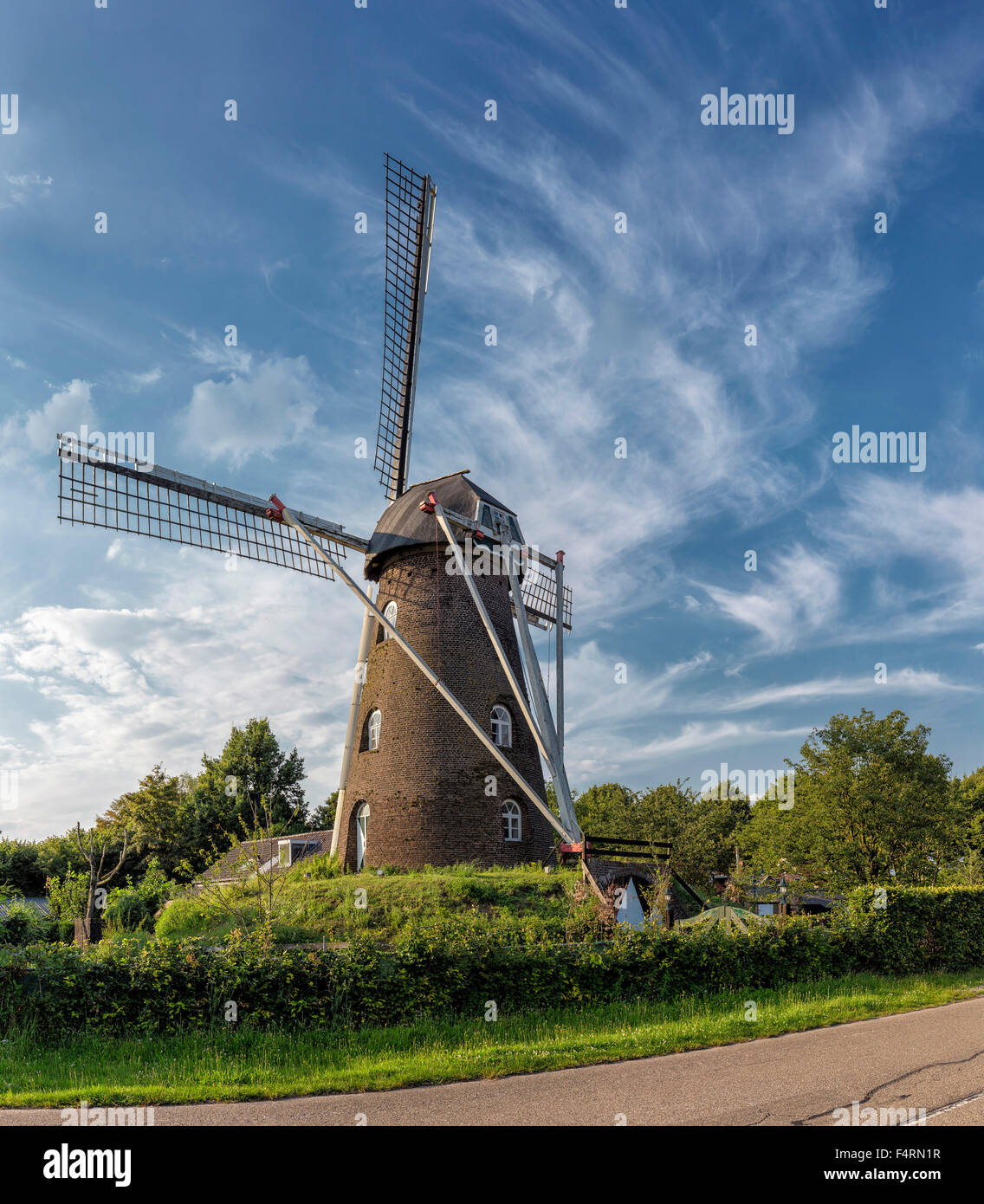 Netherlands, Europe, Holland, Weert, Limburg, windmill, summer, Saint Oda Stock Photo