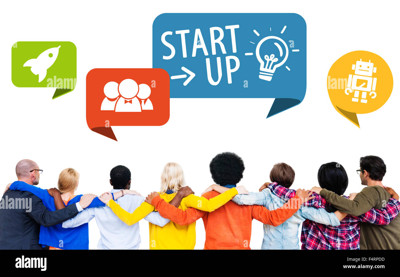 Diversity People Start up Teamwork Friendship Concept Stock Photo - Alamy