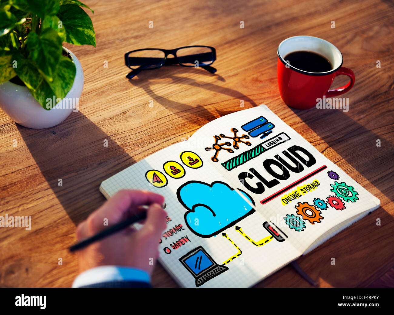 Cloud Computing Network Storage Online Concept Stock Photo - Alamy