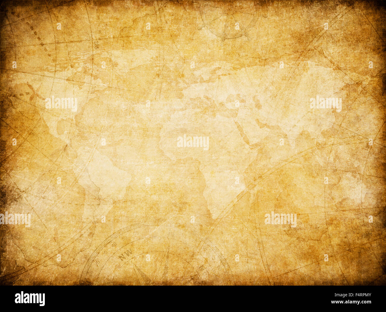 Vintage map art hi-res stock photography and images - Alamy