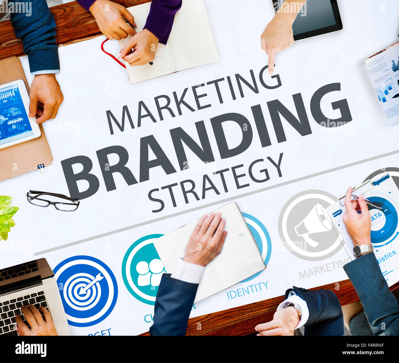 Brand Branding Marketing Commercial Name Concept Stock Photo