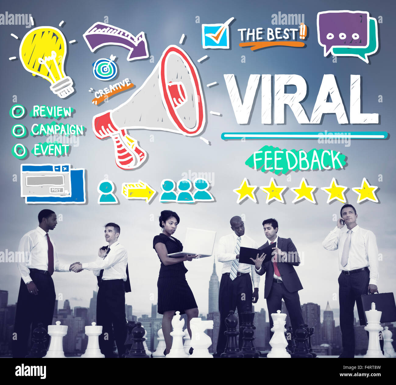Viral Marketing Spread Review Event Feedback Concept Stock Photo Alamy