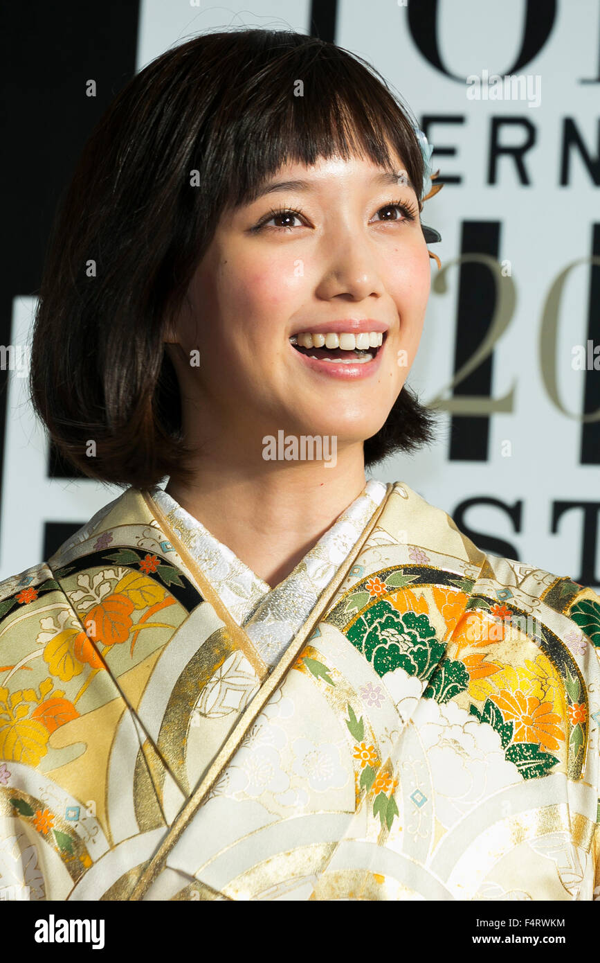 Tokyo, Japan. 22nd October, 2015. Tsubasa Honda actress of the movie