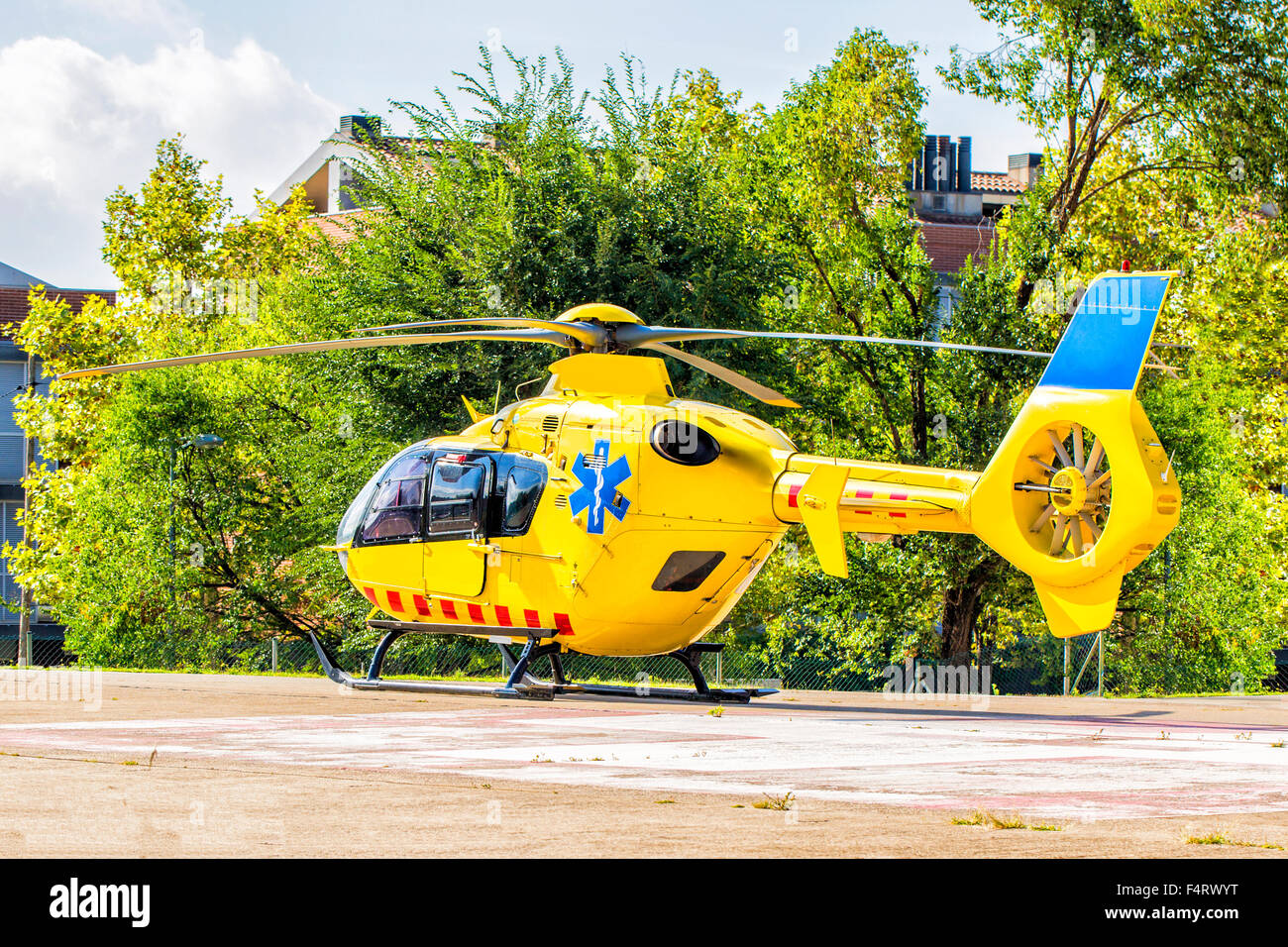 Spanish rescue helicopter Stock Photo Alamy