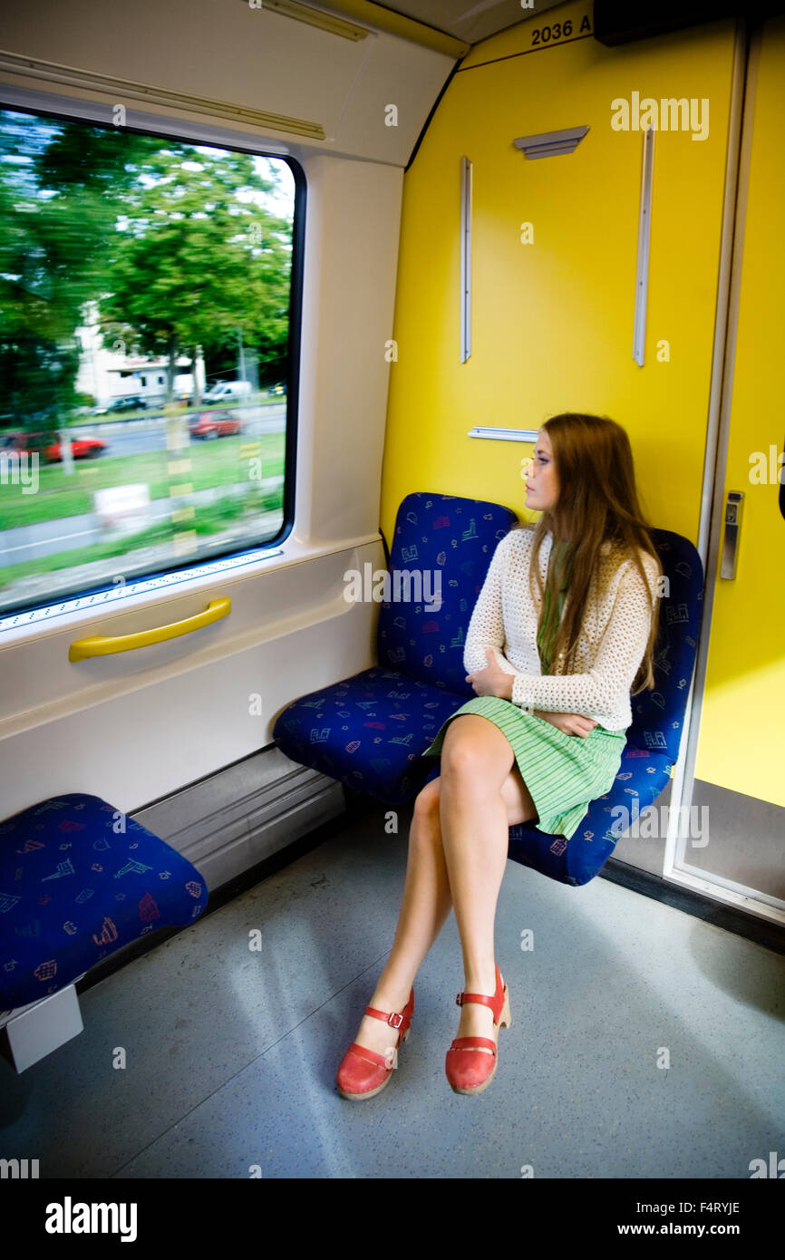 Crossed legs train hi-res stock photography and images - Alamy
