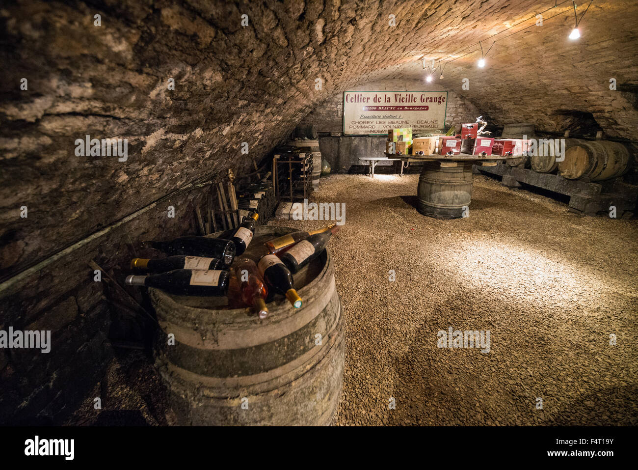 cave, Beaune, Burgundy, France, EU, Europe Stock Photo Alamy