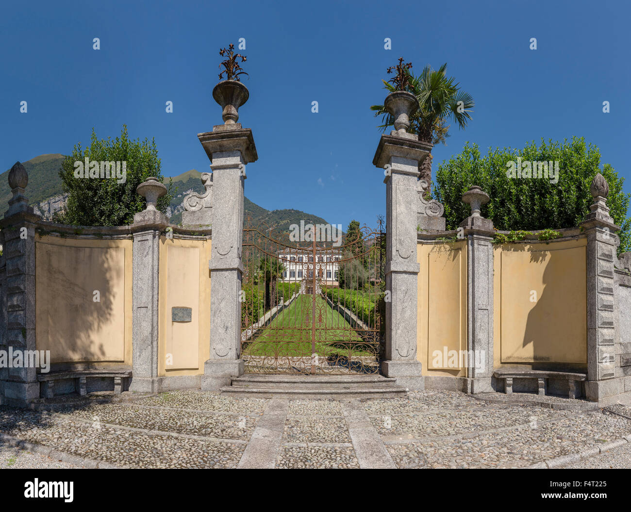 Italy, Europe, Tremezzina, Lombardia, Lombardy, Villa La Carlia, Lake Como, castle, summer, Stock Photo