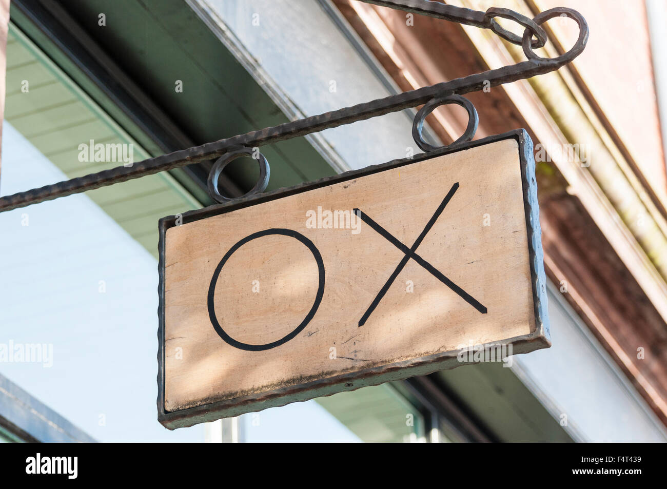Ox Restaurant, Belfast.  Owned by Stephen Toman and Alain Kerloc'h, it has been awarded a Michelin Star. Stock Photo