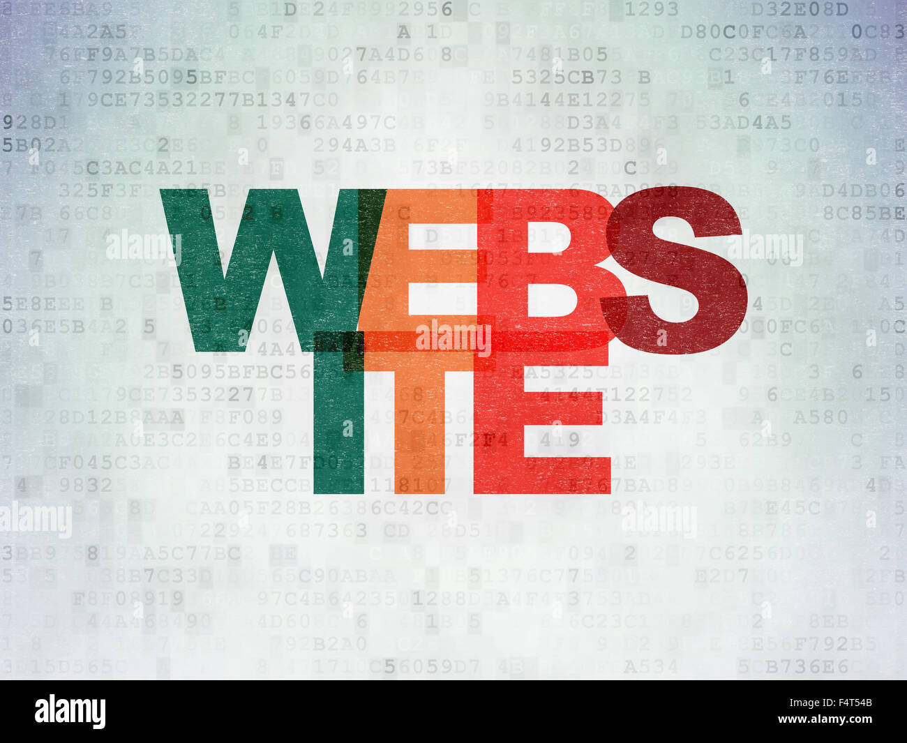 Web development concept: Website on Digital Paper background Stock ...