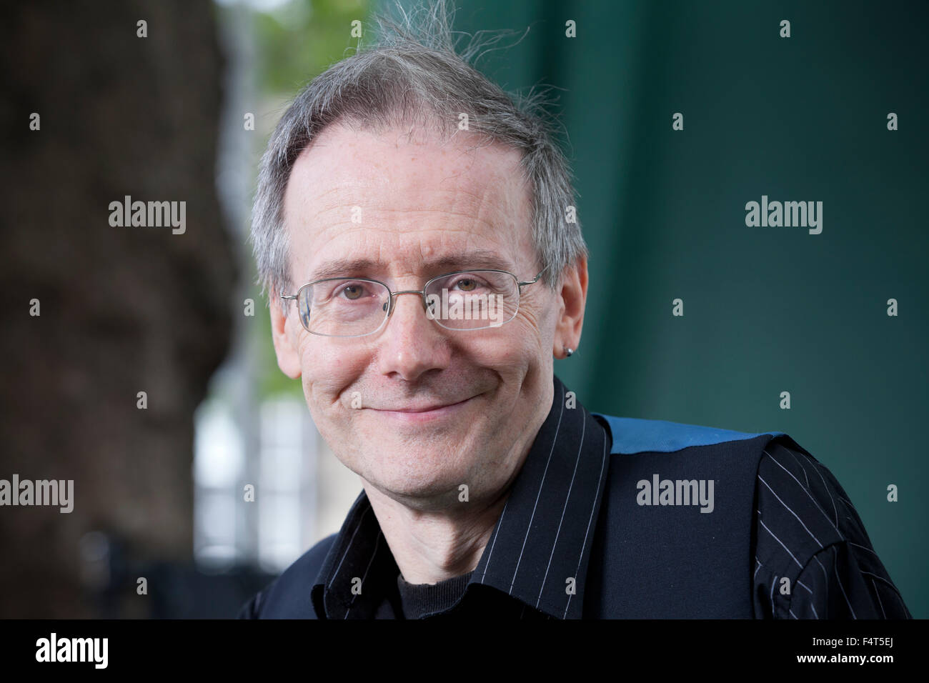 David Alexander, illustrator, at the Edinburgh International Book Festival 2015. Edinburgh. 31st August 2015 Stock Photo