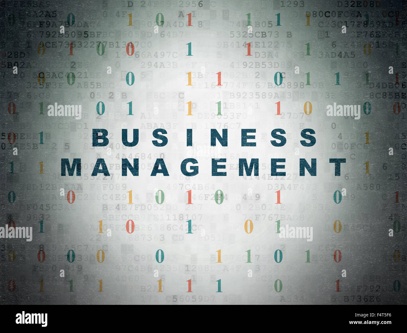Finance concept: Business Management on Digital Paper background Stock ...