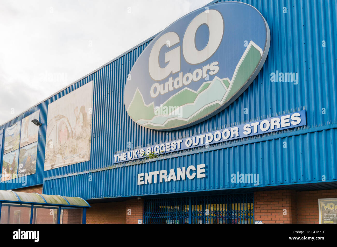 Go Outdoors shop, selling hiking and camping equipment. Stock Photo