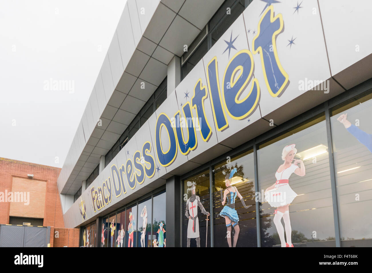 Large fancy dress outlet shop in Hendon, London NW9 Stock Photo