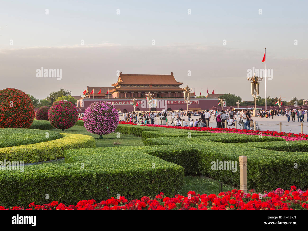 China, Beijing, Peking, City, Tian'anmen, Tiananmen Square, Gate of Heavenly Peace Stock Photo