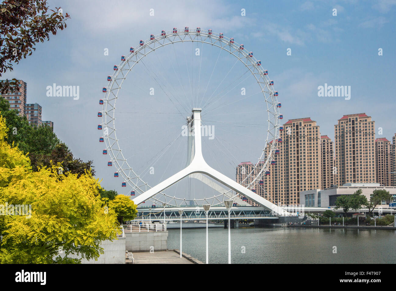 China, Tianjin, City, Tianjin Eye Stock Photo
