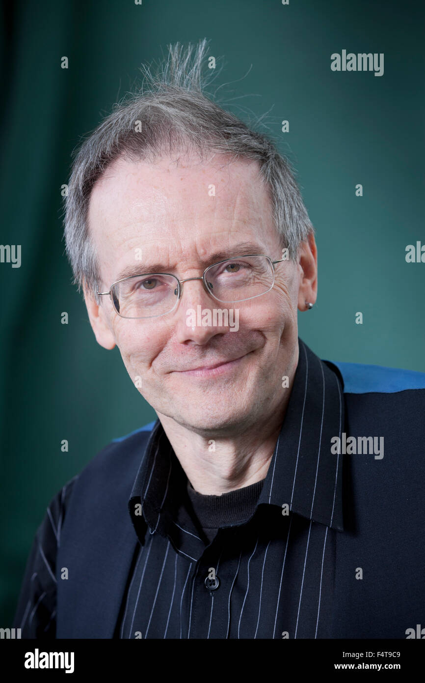 David Alexander, illustrator, at the Edinburgh International Book Festival 2015. Edinburgh. 31st August 2015 Stock Photo