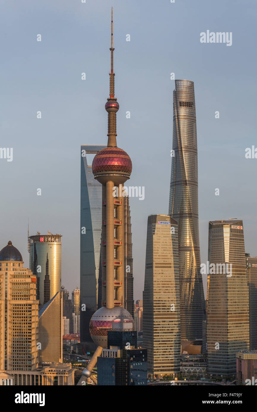 China, Shanghai City Skyline Stock Photo