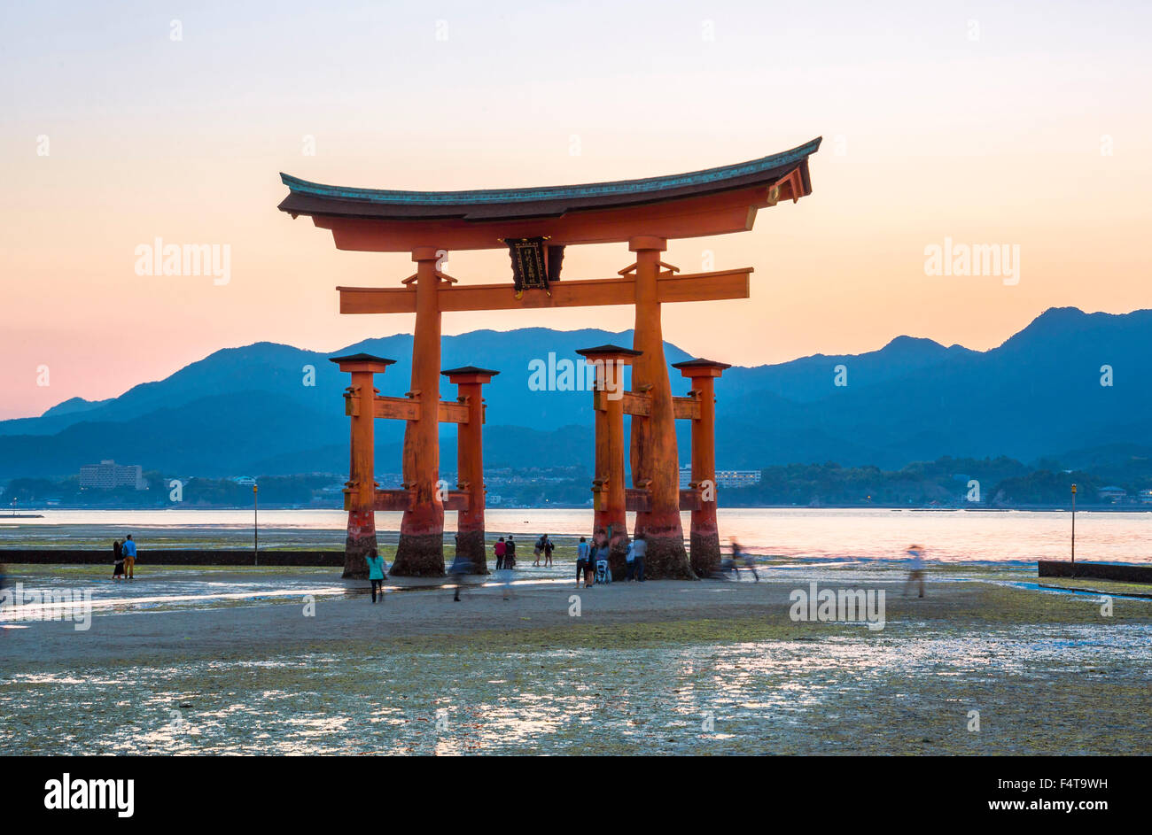 Japan, Hiroshima Province, Myajima Island, Utsukushima Shrine, the Gate