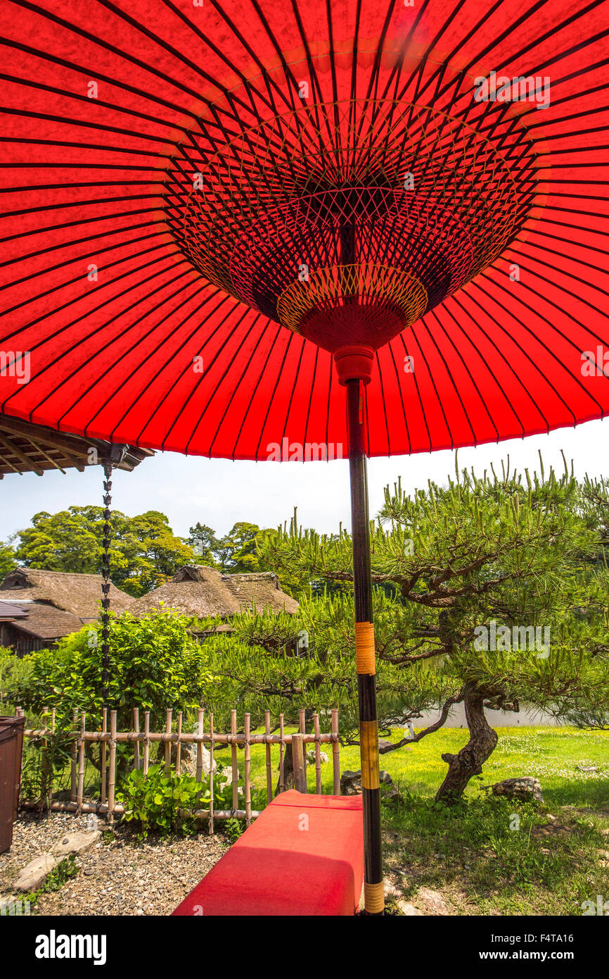 Japan, Shiga Province, Hikone City, Tea House Stock Photo