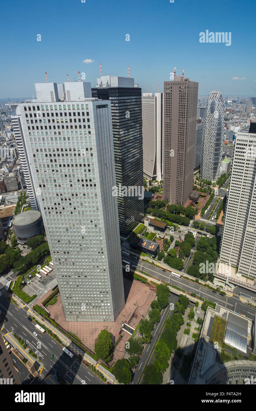 Japan, Tokyo City, Shinjuku District, Sumitomo building, Stock Photo