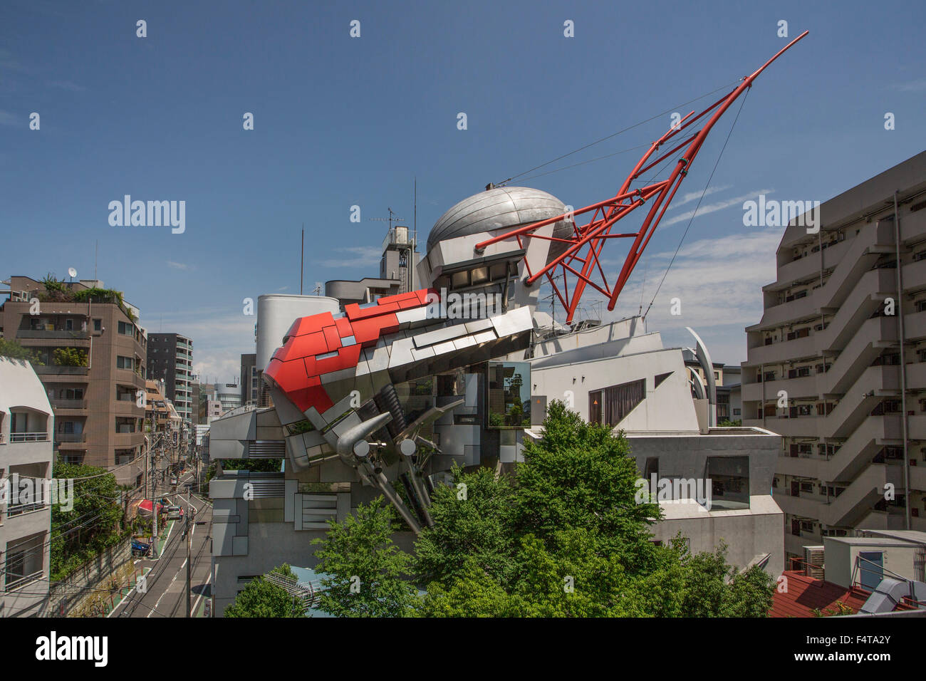 Japan, Tokyo City, Shibuya District, Aoyama Technical College building, Stock Photo
