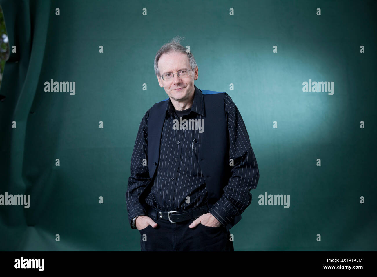 David Alexander, illustrator, at the Edinburgh International Book Festival 2015. Edinburgh. 31st August 2015 Stock Photo