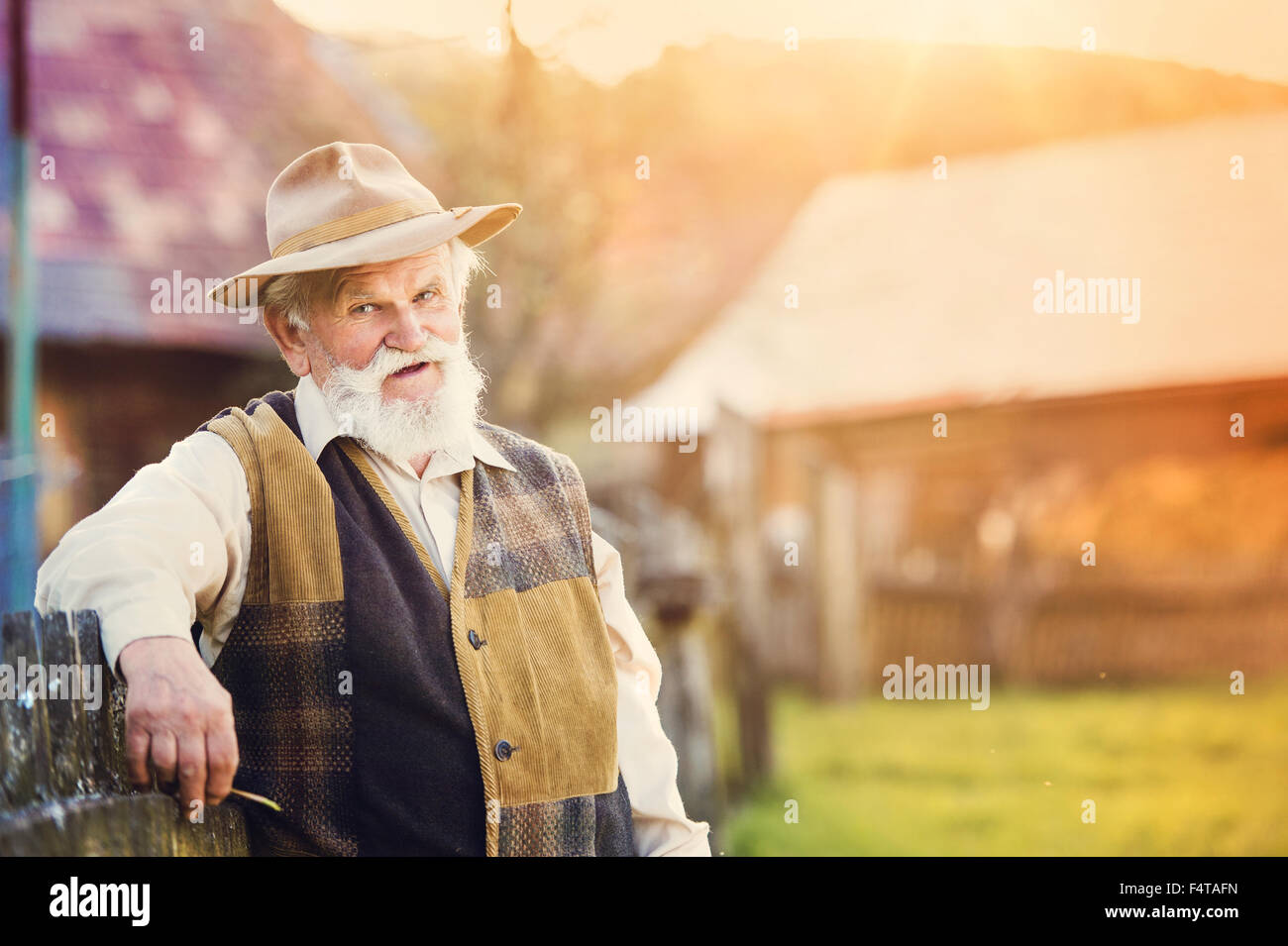 Old senior rancher portrait hi-res stock photography and images - Alamy