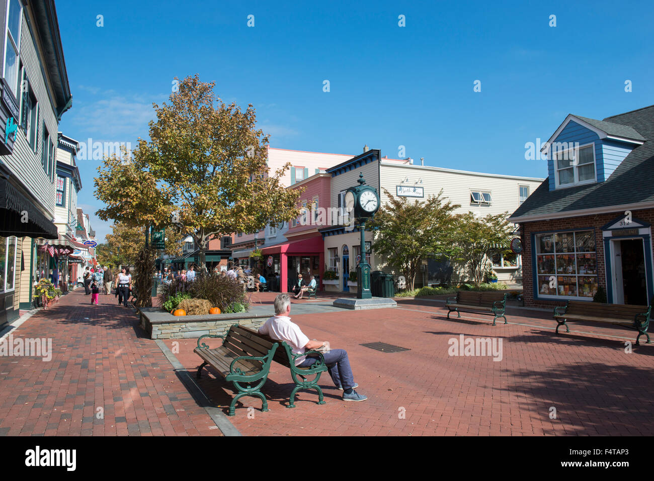 The Washington Street Mall in Cape May, New Jersey USA Stock Photo Alamy