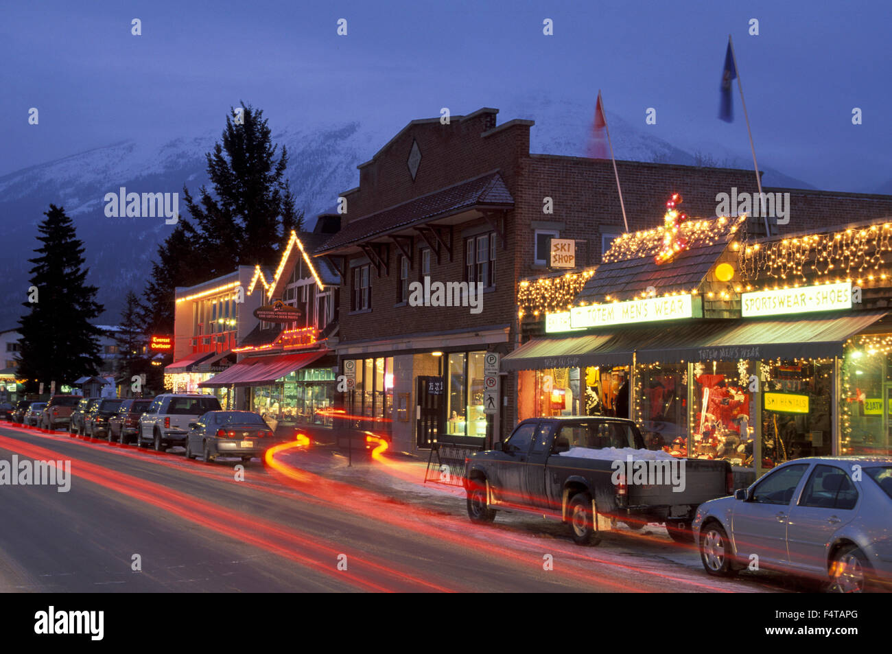 Jasper Town, Jasper, National Park, Alberta, Canada Stock Photo Alamy