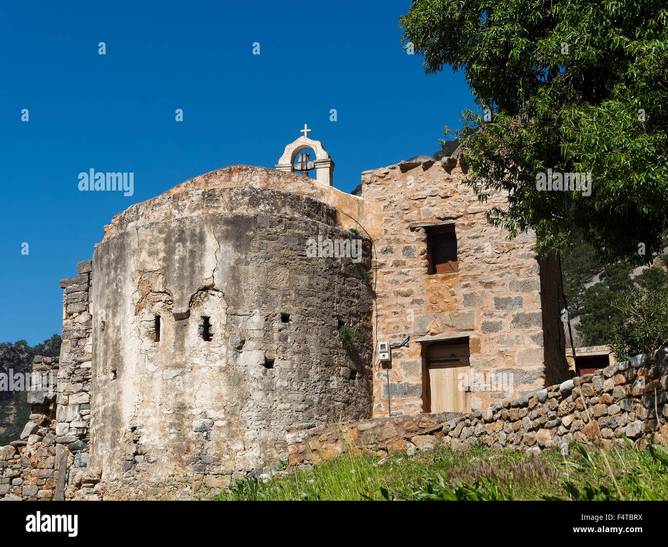 Chapel in Agia Roumeli Stock Photo
